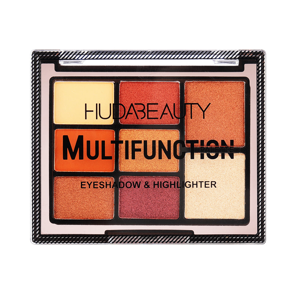 HUDA BEAUTY  Eyeshadow & Highlighter Palette 8 Colors 100% AUTHENTIC