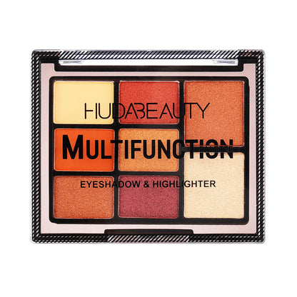 HUDA BEAUTY  Eyeshadow & Highlighter Palette 8 Colors 100% AUTHENTIC