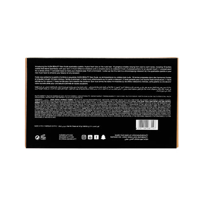 Huda Beauty 18 Colors Eyeshadow Palette Makeup Cruelty Free  High-Pigment Eye Makeup with a Long-Wearing Formula