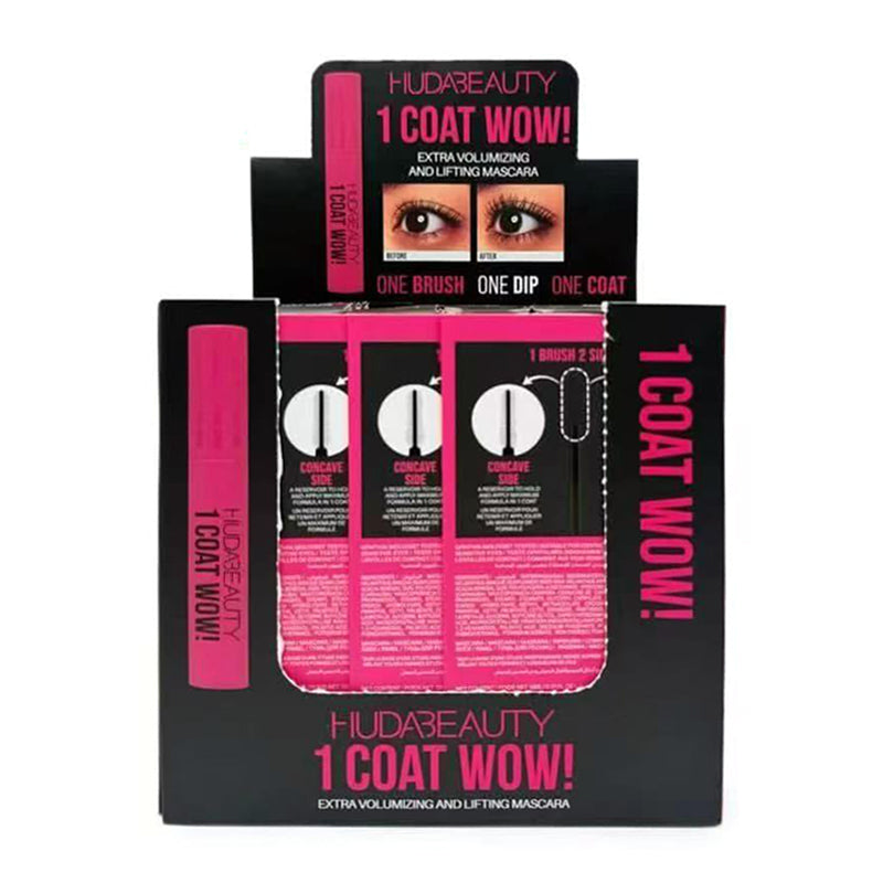 HUDA BEAUTY 1 COAT WOW! EXTRA VOLUMIZING AND LIFTING MASCARA