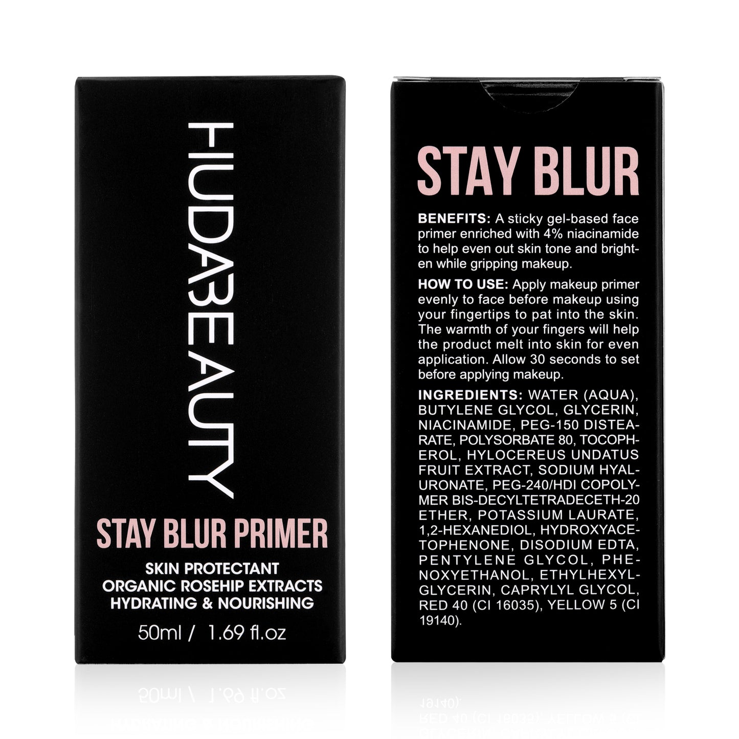 HUDA BEAUTY Stay Blur Smoothing Primer - Silicone-Free Smoothing & Pore Minimizing Oil Control (50ml / 1.69 oz)