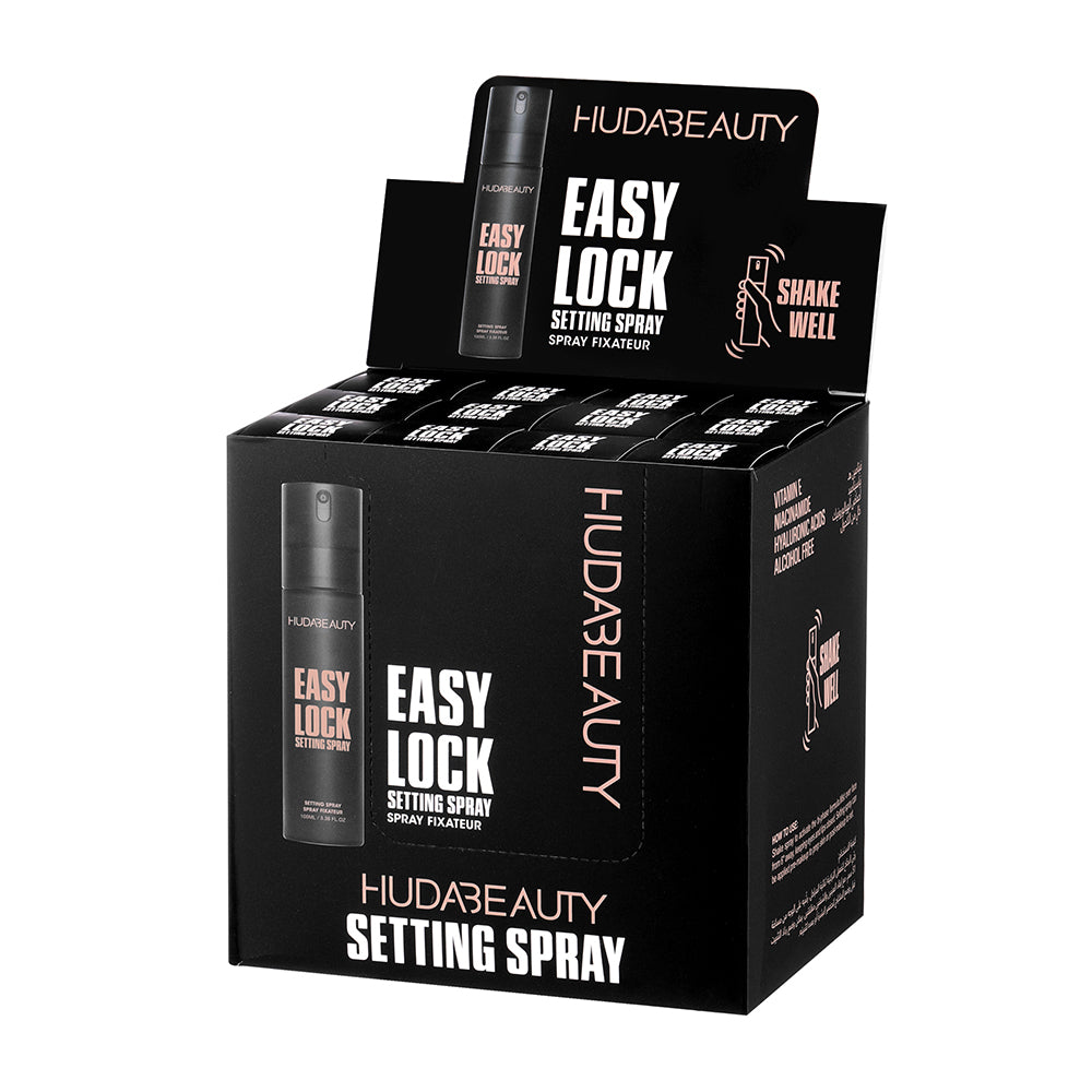 HUDA BEAUTY Easy Lock Blurring Setting Spray with 16-Hour Wear - Size: 3.38 oz / 100 ml