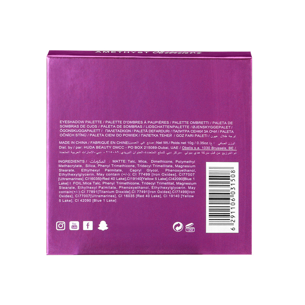 Huda Beauty Eyeshadow Palette, ColorStay Day to Night Up to 24 Hour Eye Makeup, 9 Pigmented Matte & Shimmer Shades