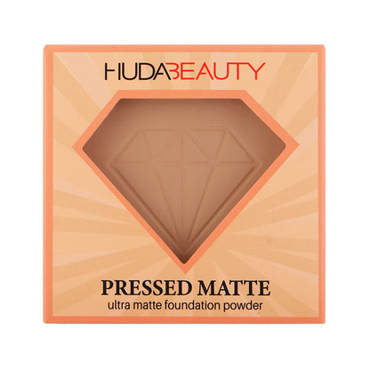 Huda Beauty PRESSED MATTE ULTRA MATTE FOUNDATION POWDER Sheer-to-Full Coverage