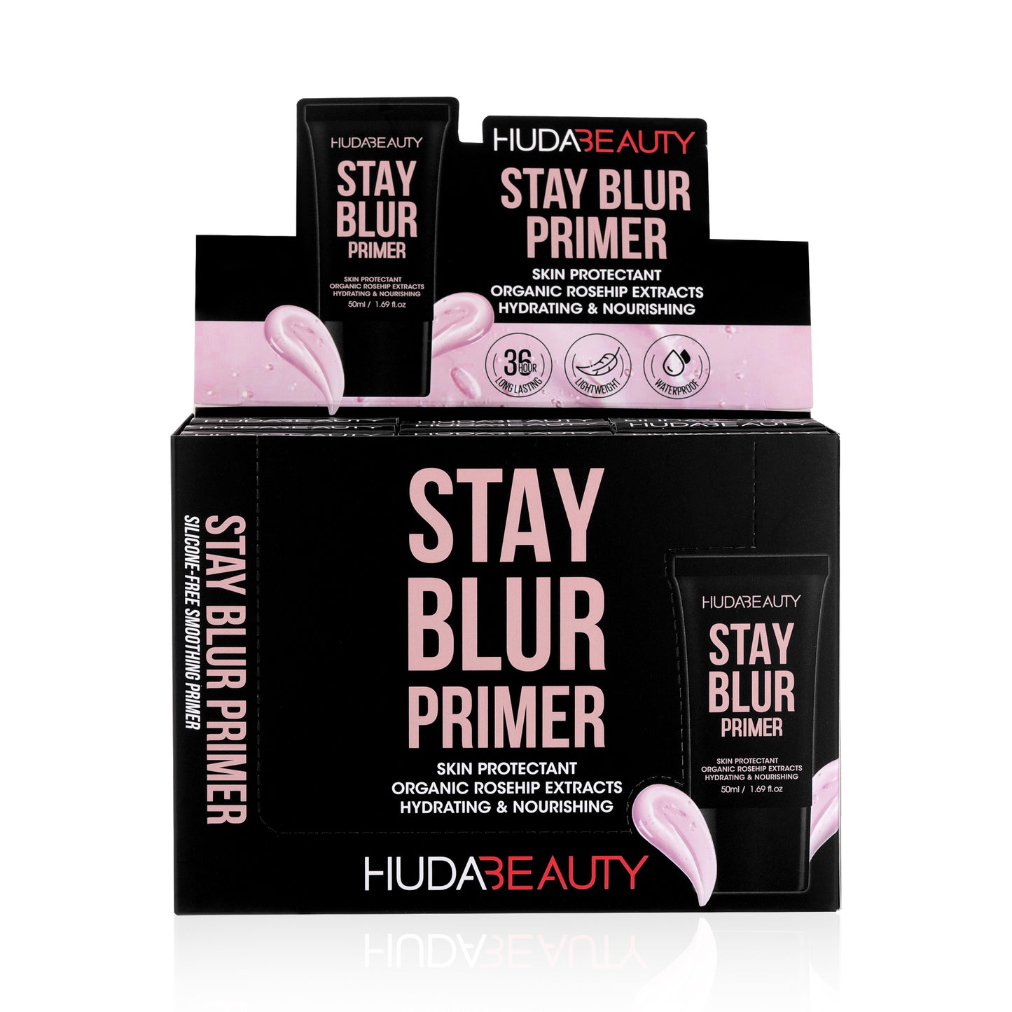 HUDA BEAUTY Stay Blur Smoothing Primer - Silicone-Free Smoothing & Pore Minimizing Oil Control (50ml / 1.69 oz)