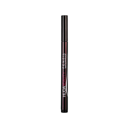 Huda Beauty No-Skip Eyeliner, Waterproof Formula, Black Liquid Liner Pen, Matte Finish, Long Lasting, Smudge-proof, Transfer-proof