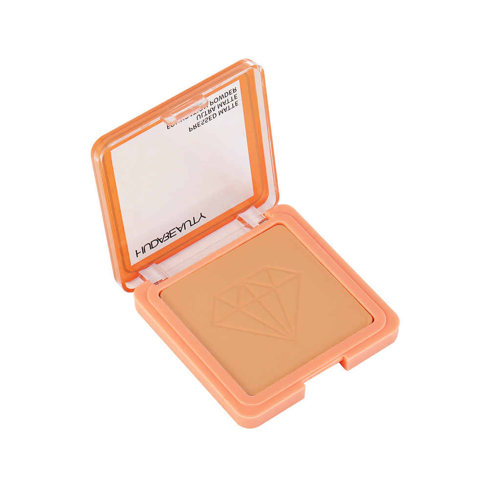 Huda Beauty PRESSED MATTE ULTRA MATTE FOUNDATION POWDER Sheer-to-Full Coverage