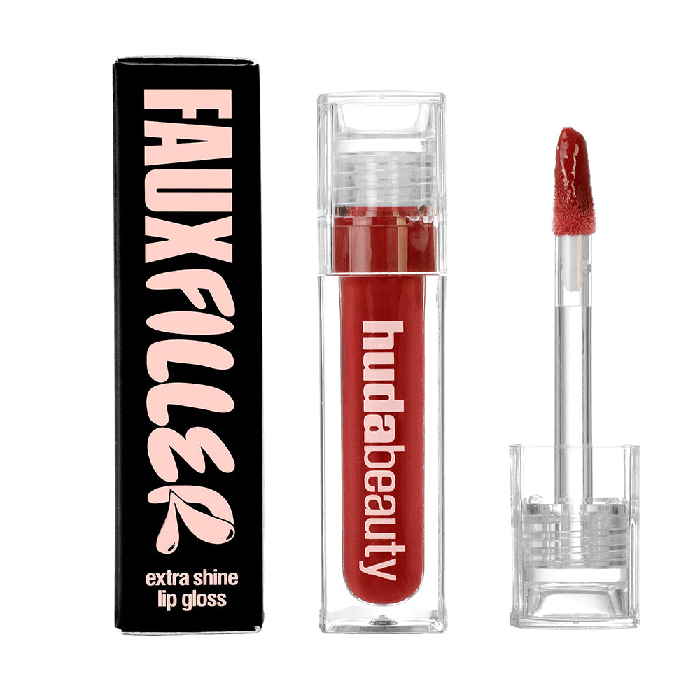 HUDA BEAUTY FAUX FILLER EXTRA SHINE LIP GLOSS