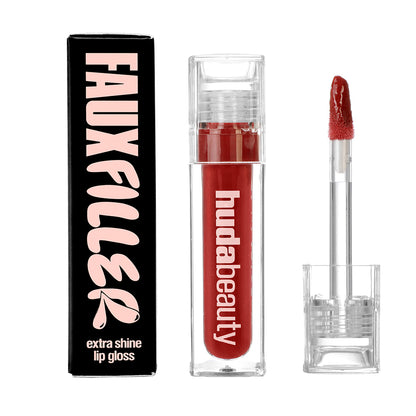 HUDA BEAUTY FAUX FILLER EXTRA SHINE LIP GLOSS