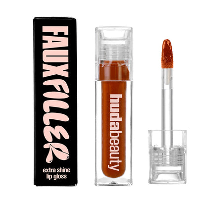 HUDA BEAUTY FAUX FILLER EXTRA SHINE LIP GLOSS