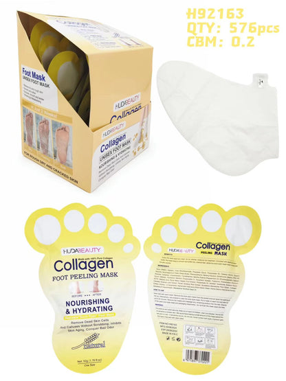 HUDA BEAUTY FOOT PEELING MASK:Glow Up Your Soles