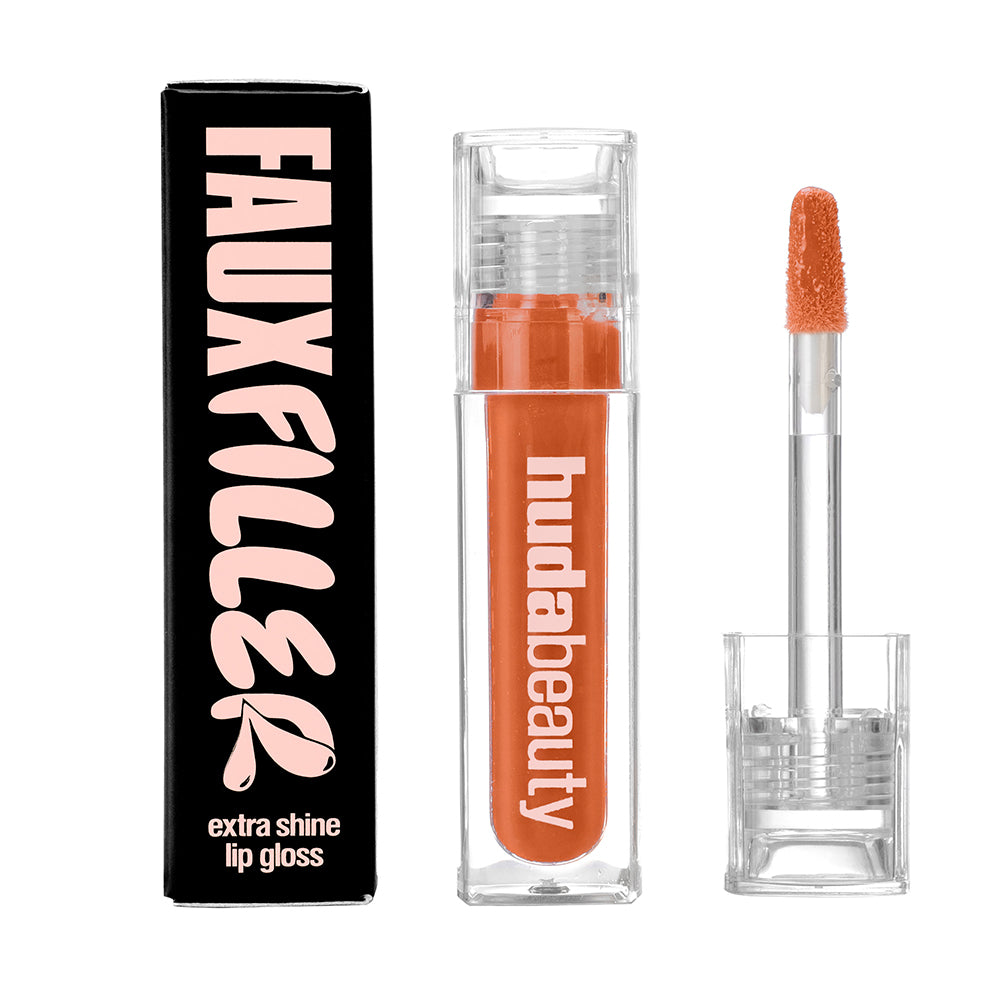 HUDA BEAUTY FAUX FILLER EXTRA SHINE LIP GLOSS