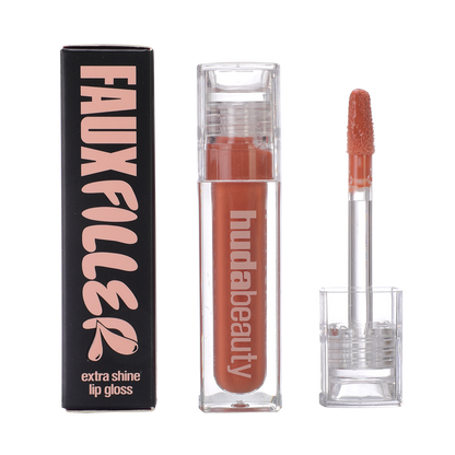 HUDA BEAUTY FAUX FILLER EXTRA SHINE LIP GLOSS
