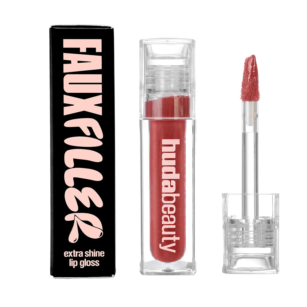 HUDA BEAUTY FAUX FILLER EXTRA SHINE LIP GLOSS