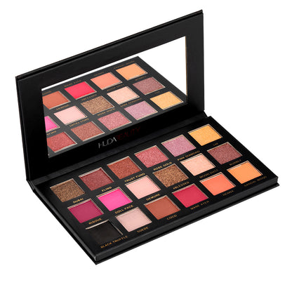 Huda Beauty 18 Colors Eyeshadow Palette Makeup Cruelty Free  High-Pigment Eye Makeup with a Long-Wearing Formula