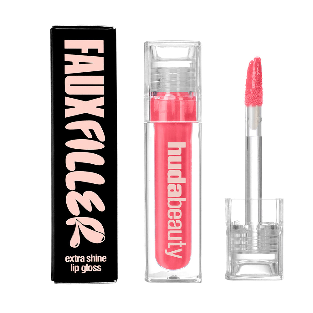 HUDA BEAUTY FAUX FILLER EXTRA SHINE LIP GLOSS