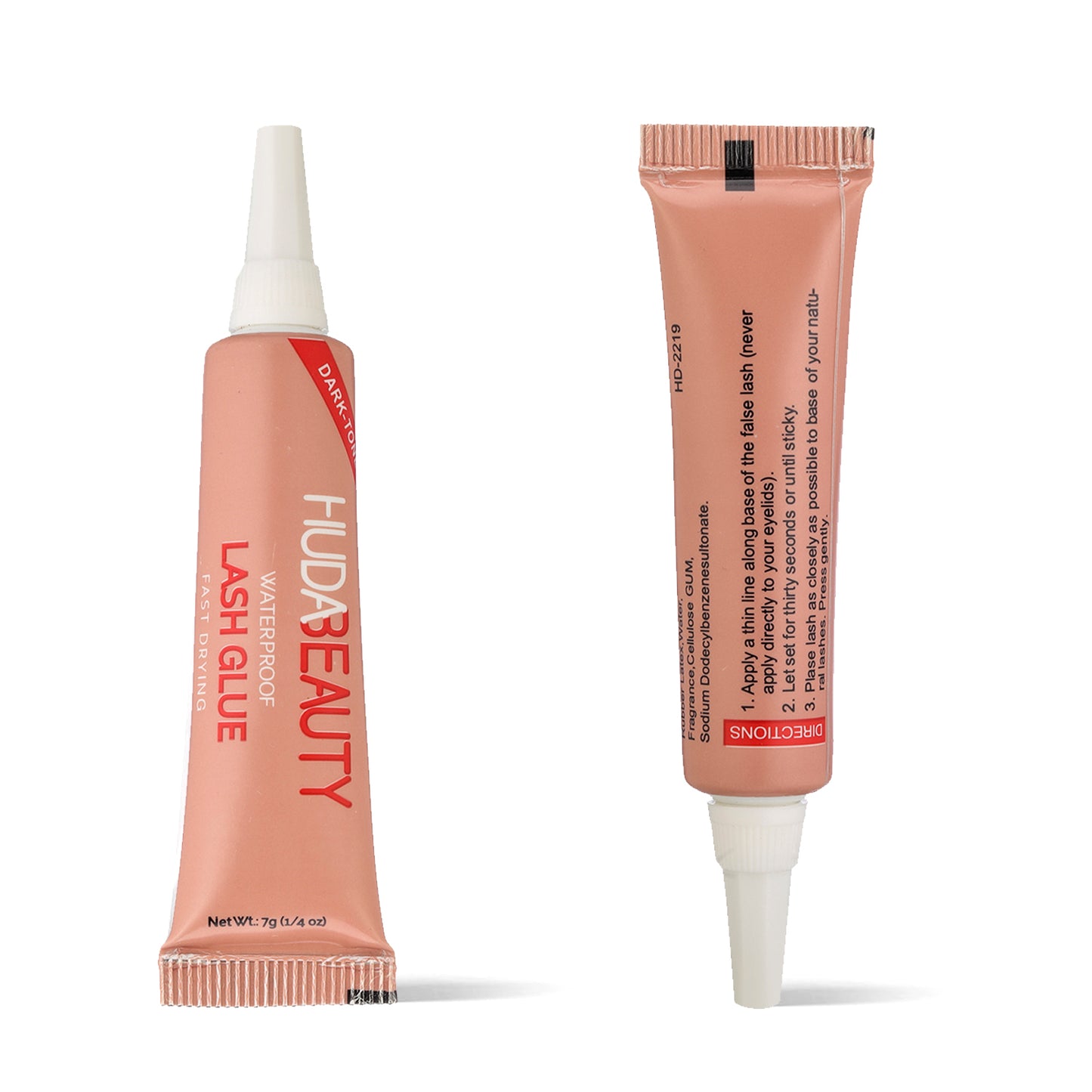 HUDA BEAUTY Sticky Tack Lash Glue – Super Hold Vegan Lash Adhesive – Premium, Latex-Free Individual Bond for Strip Eyelash Extensions, False Lashes