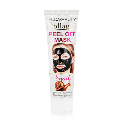 HudaBeauty 4.2 oz 120 ml Collagen Peel-Off Facial Mask: Reduce Sagging Dullness For Glowing Care
