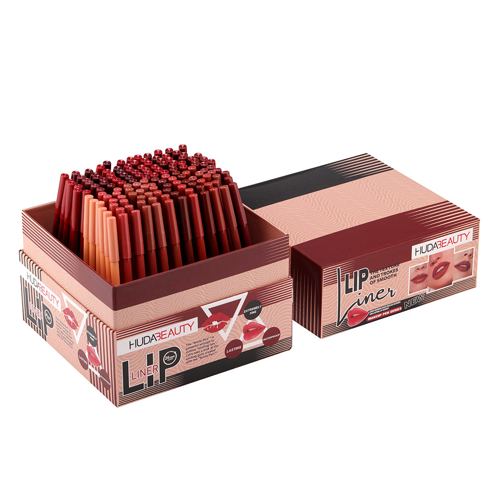 Huda Beauty Lip Liner Pencil, Highly-Pigmented Pencil For Shaping & Sculpting Lips, Semi-Matte Finish, Vegan & Cruelty-Free